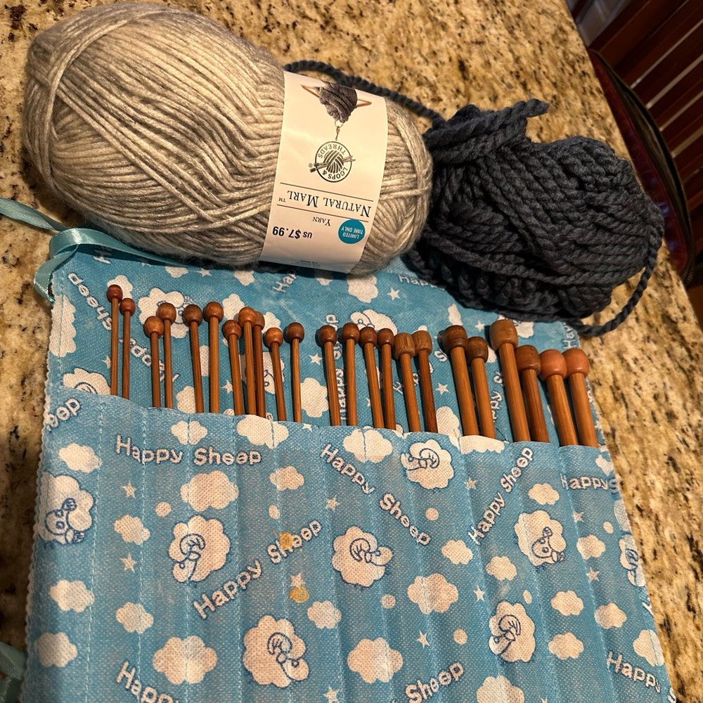 Knitting Needles And Yarn